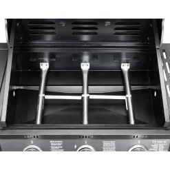 Gasgrill 'Columbus' schwarz 107,5 x 117,5 x 58,5 cm
