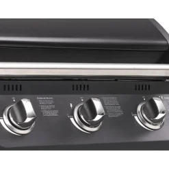 Gasgrill 'Columbus' schwarz 107,5 x 117,5 x 58,5 cm