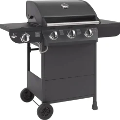 Gasgrill 'Columbus' schwarz 107,5 x 117,5 x 58,5 cm