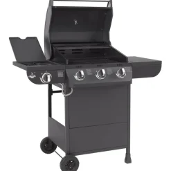 Gasgrill 'Columbus' schwarz 107,5 x 117,5 x 58,5 cm