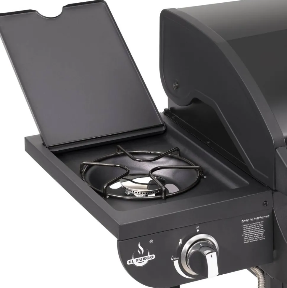Gasgrill 'Columbus' schwarz 107,5 x 117,5 x 58,5 cm