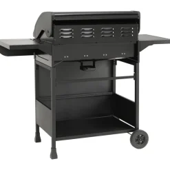 Gasgrill 'Columbus' schwarz 107,5 x 130 x 58,5 cm