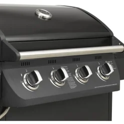 Gasgrill 'Columbus' schwarz 107,5 x 130 x 58,5 cm