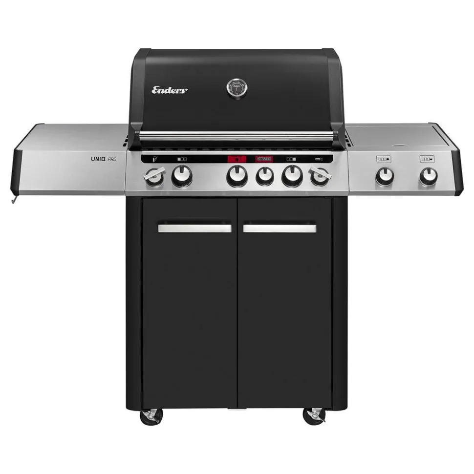Gasgrill 'Cruster IK Uniq Pro 3' schwarz, silber 147 x 121 x 69,5 cm