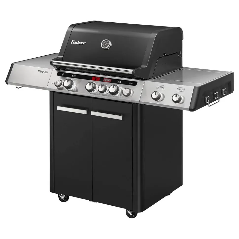Gasgrill 'Cruster IK Uniq Pro 3' schwarz, silber 147 x 121 x 69,5 cm