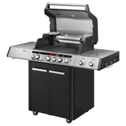 Gasgrill 'Cruster IK Uniq Pro 3' schwarz, silber 147 x 121 x 69,5 cm
