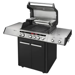Gasgrill 'Cruster IK Uniq Pro 3' schwarz, silber 147 x 121 x 69,5 cm