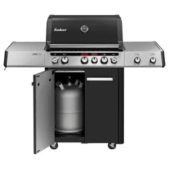 Gasgrill 'Cruster IK Uniq Pro 3' schwarz, silber 147 x 121 x 69,5 cm