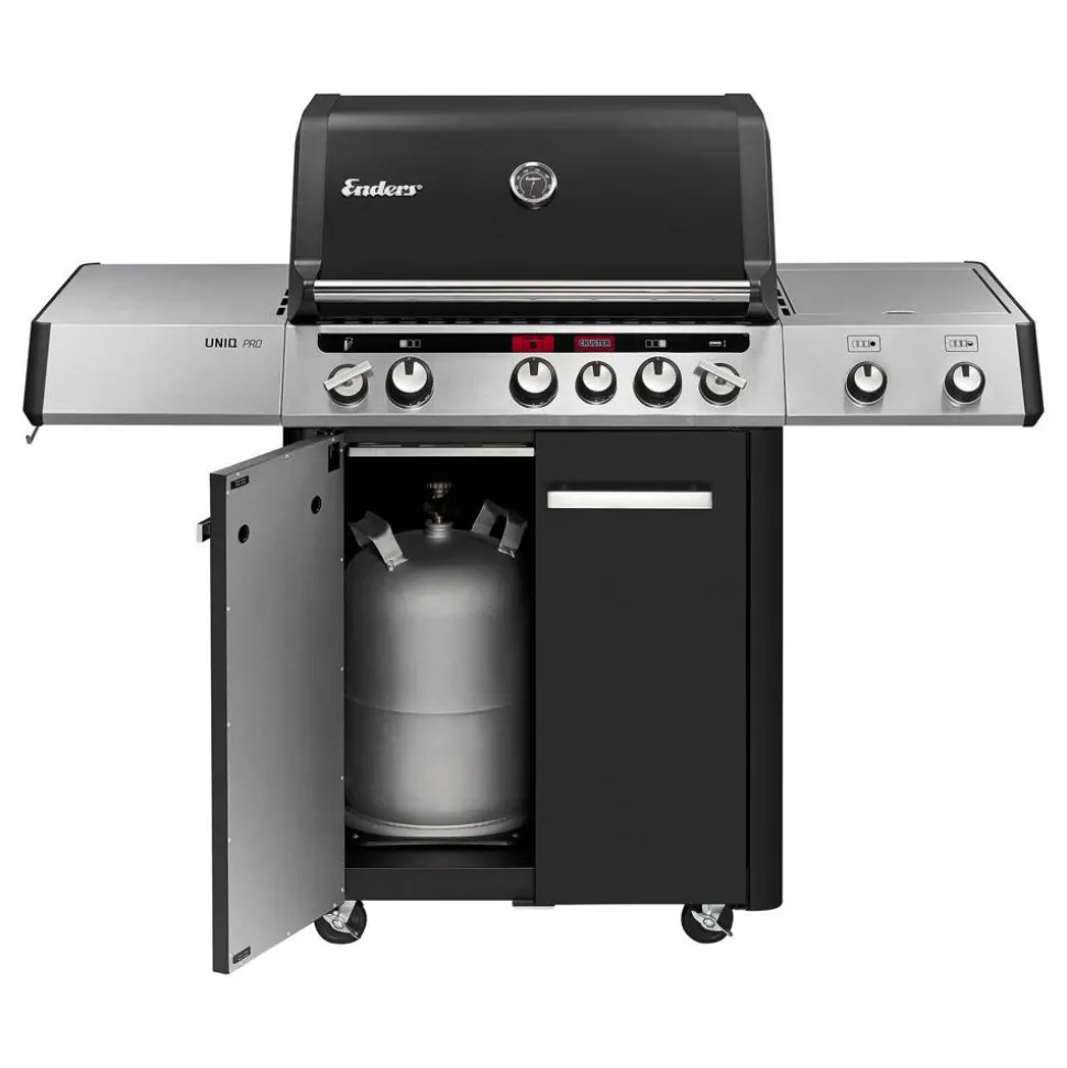 Gasgrill 'Cruster IK Uniq Pro 3' schwarz, silber 147 x 121 x 69,5 cm