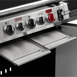 Gasgrill 'Cruster Uniqe 3' schwarz/silber 145 x 120 x 65,5 cm