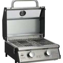 Gasgrill 'Jesolo' silbern 47,5 x 31,3 x 43,2 cm