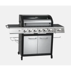 Gasgrill 'Long Beach' silbern 121 x 161 x 59,5 cm