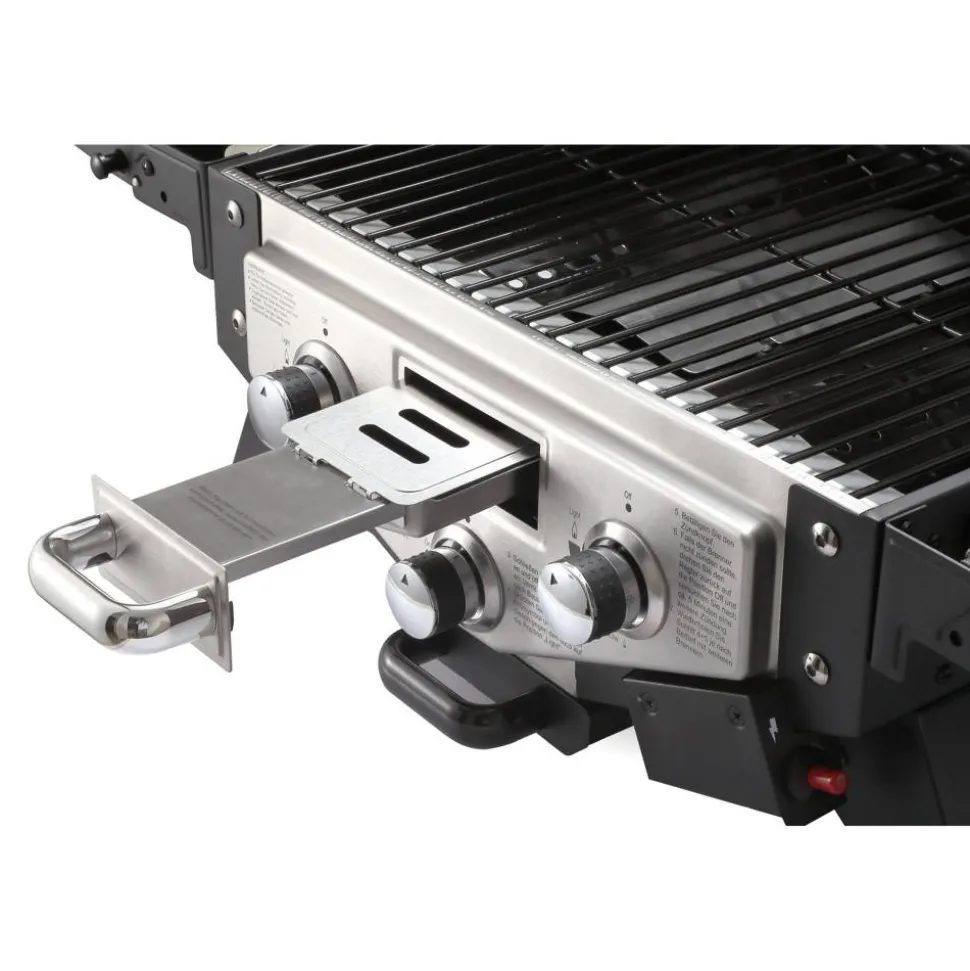 Gasgrill 'Medison' silbern 118,5 x 52 x 38 cm
