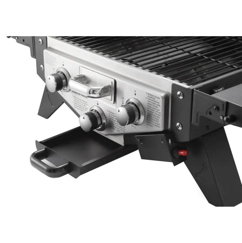Gasgrill 'Medison' silbern 118,5 x 52 x 38 cm