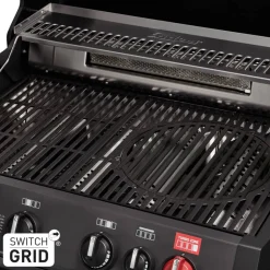 Gasgrill 'Monroe ProX 4 SIR Turbo Shadow' schwarz 153,5 x 58 x 118,5 cm