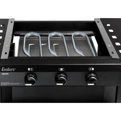 Gasgrill 'Plancha Amaro' schwarz 138,5 x 99 x 58 cm