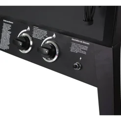 Gasgrill 'PortlandXXL' schwarz 80 x 145 x 52 cm