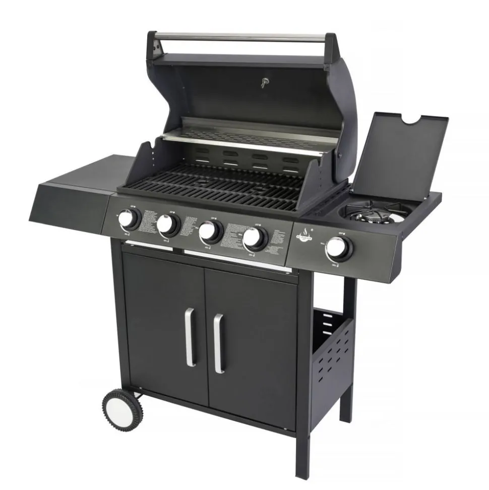 Gasgrill 'San Angelo' schwarz 110 x 120 x 48 cm