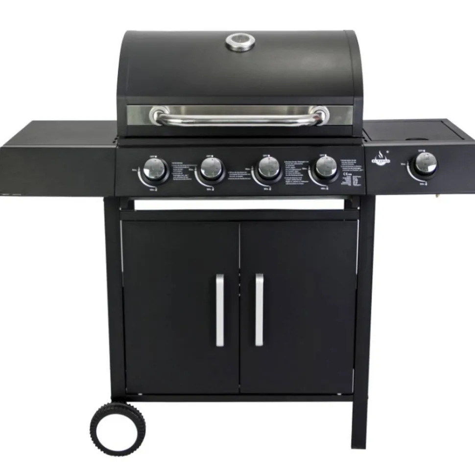 Gasgrill 'San Angelo' schwarz 110 x 120 x 48 cm