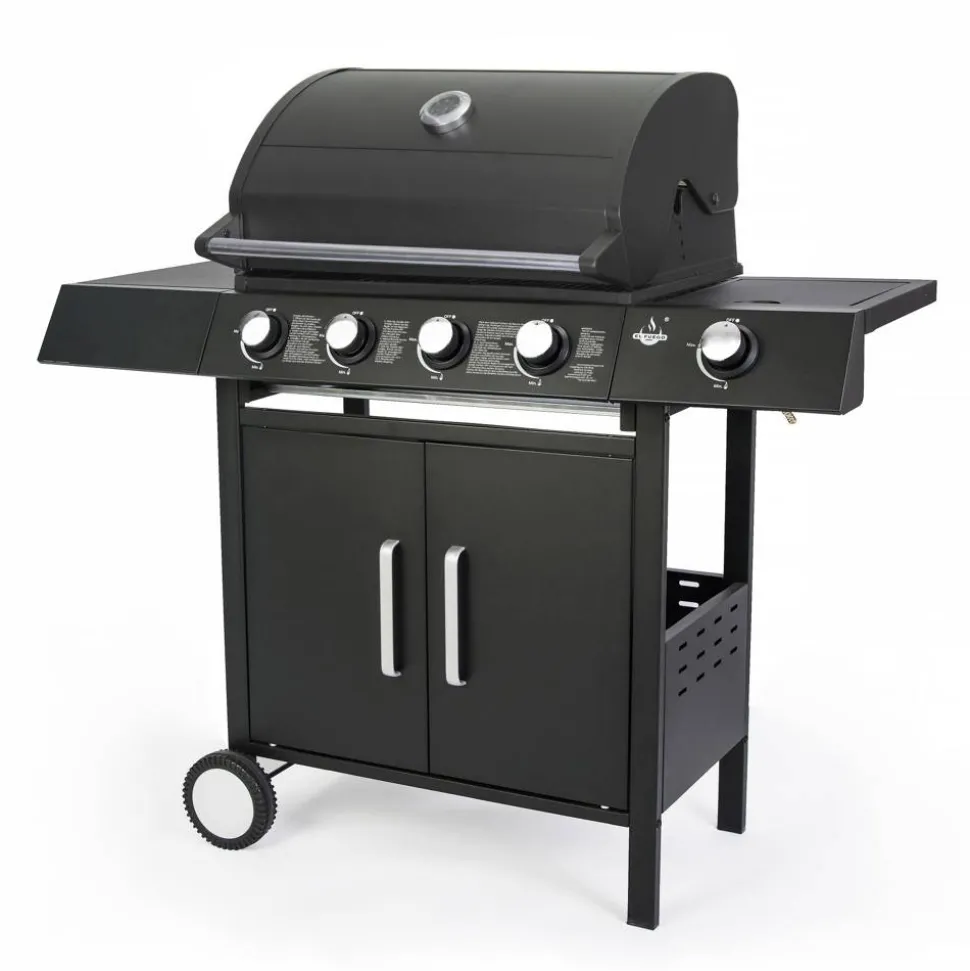 Gasgrill 'San Angelo' schwarz 110 x 120 x 48 cm