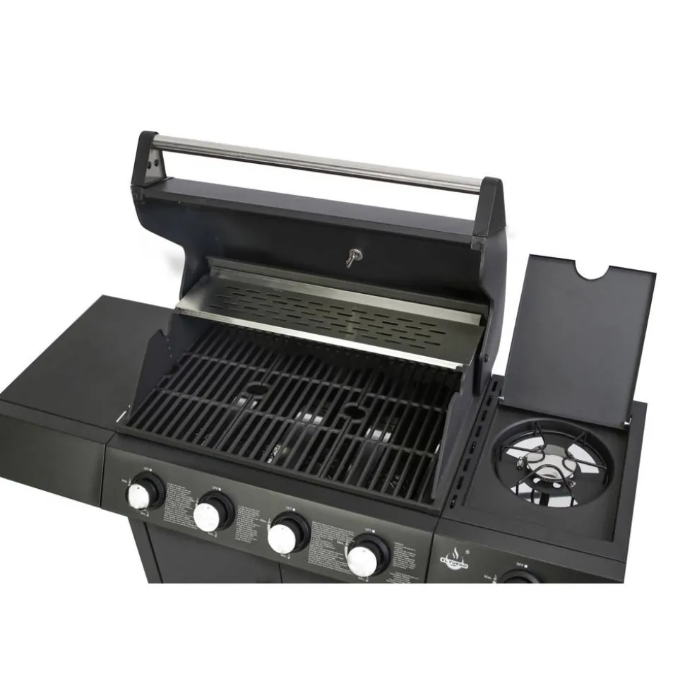 Gasgrill 'San Angelo' schwarz 110 x 120 x 48 cm
