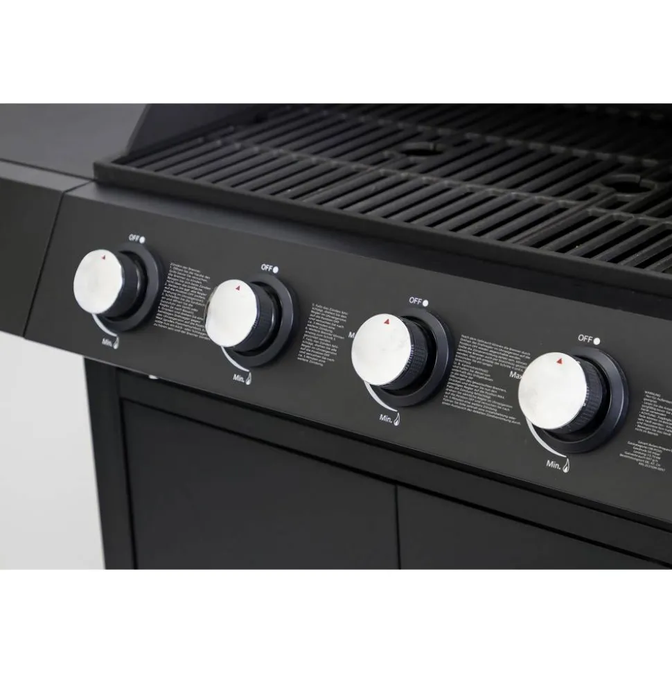 Gasgrill 'San Angelo' schwarz 110 x 120 x 48 cm