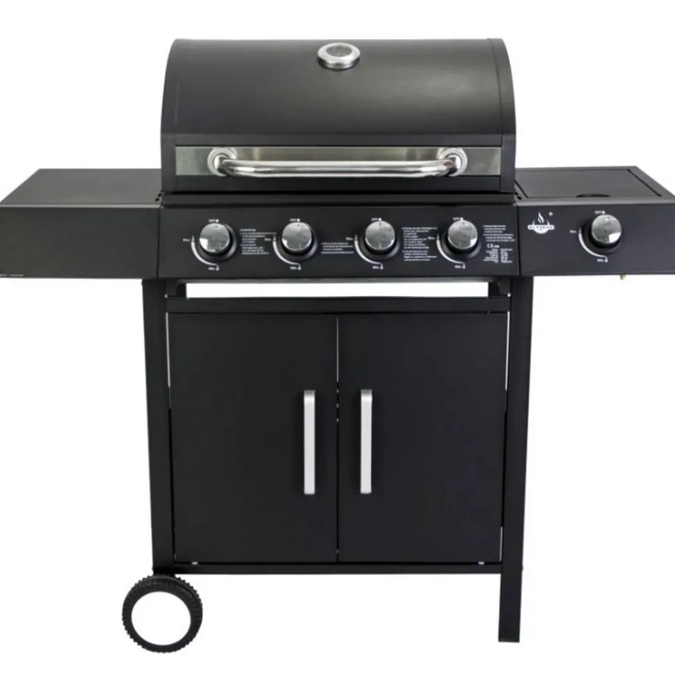 Gasgrill 'San Angelo' schwarz 110 x 120 x 48 cm
