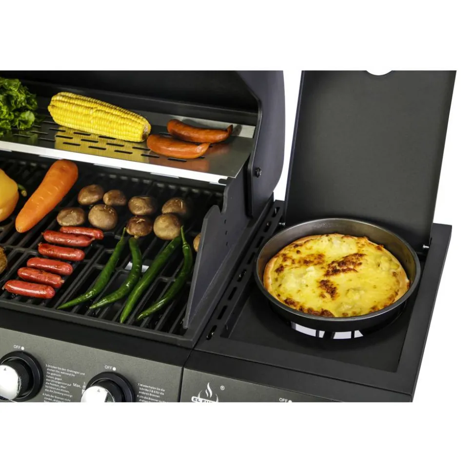 Gasgrill 'San Angelo' schwarz 110 x 120 x 48 cm
