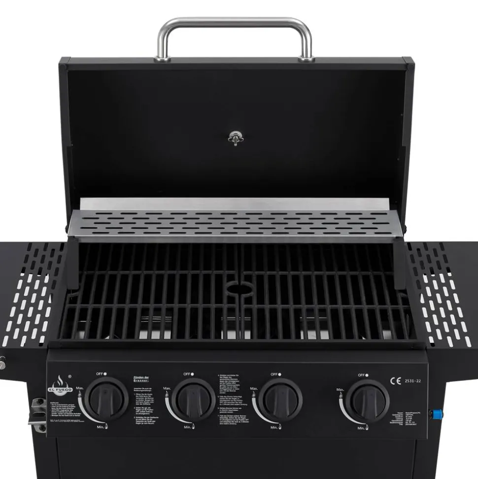 Gasgrill 'San Jose' schwarz 114 x 101,5 x 51 cm