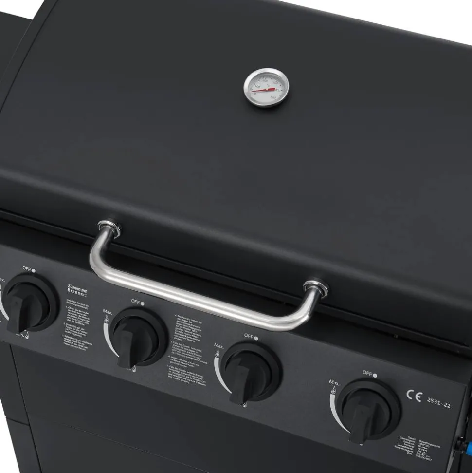 Gasgrill 'San Jose' schwarz 114 x 101,5 x 51 cm