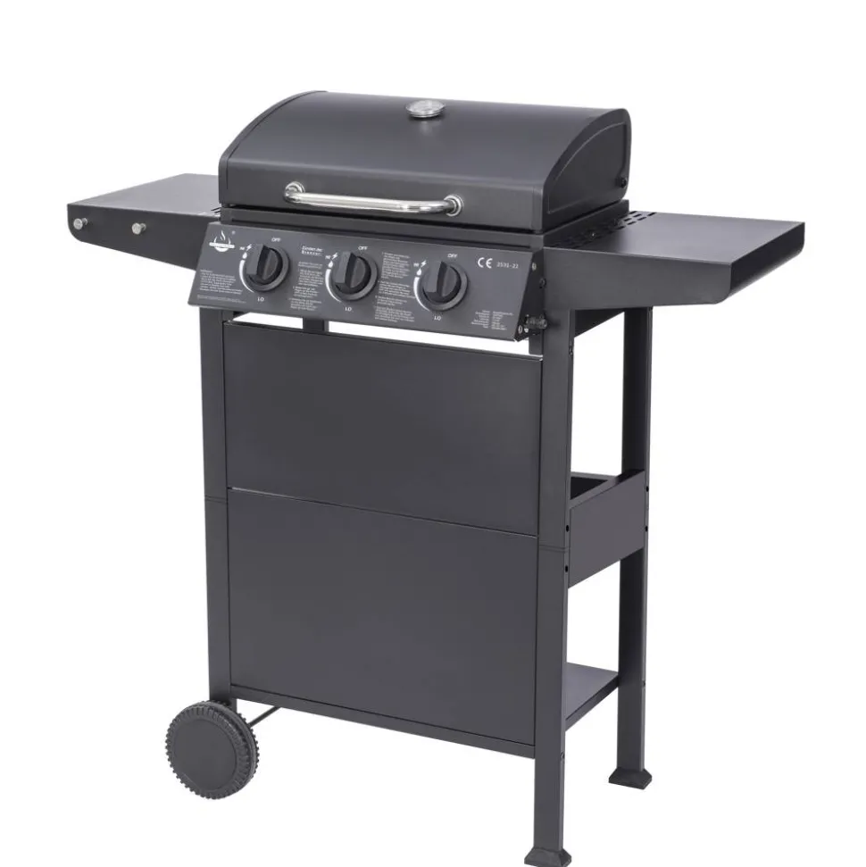 Gasgrill 'San Jose' schwarz 104 x 101,5 x 51 cm