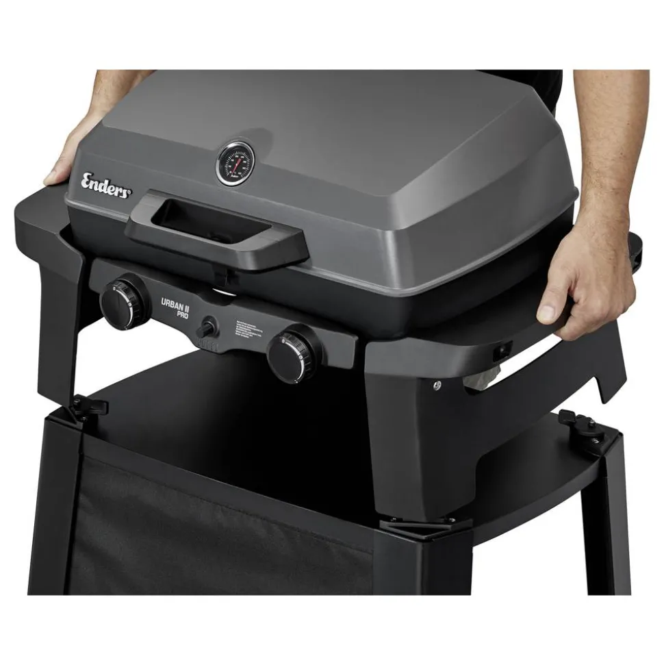 Gasgrill 'Trolley Urban II' schwarz 94 x 96,5 x 60 cm