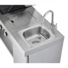 Gasgrill 'Videro G4-SK Vario+' edelstahlfarben 193,7 x 118 x 63,5 cm