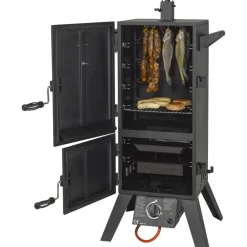 Gasgrill-Smoker 'Portland XL' schwarz 64 x 127,5 x 50 cm