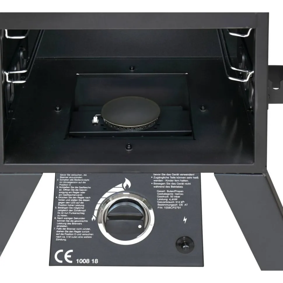 Gasgrill-Smoker 'Portland XL' schwarz 64 x 127,5 x 50 cm