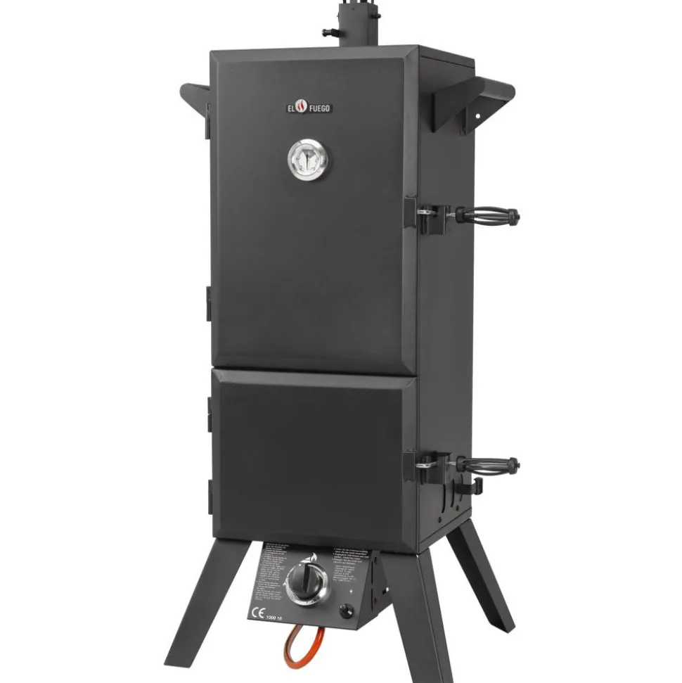 Gasgrill-Smoker 'Portland XL' schwarz 64 x 127,5 x 50 cm