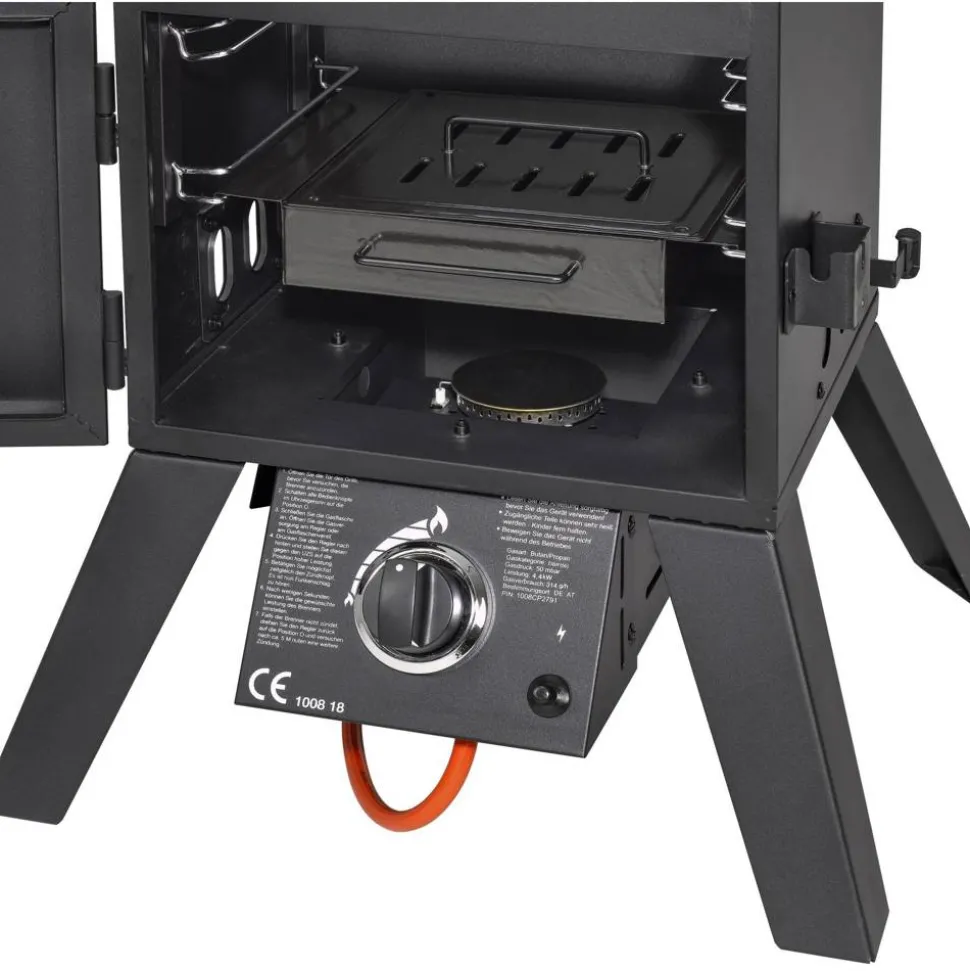 Gasgrill-Smoker 'Portland XL' schwarz 64 x 127,5 x 50 cm