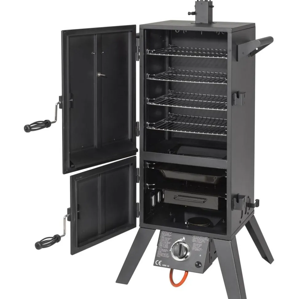Gasgrill-Smoker 'Portland XL' schwarz 64 x 127,5 x 50 cm