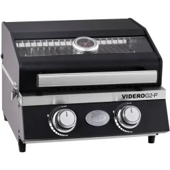 Gas-Tischgrill 'Videro G2-P' schwarz 45 x 45 x 34,7 cm