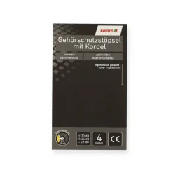 Gehörschutzstöpsel mit Kordel Gr. S-L 4 Paar