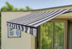 Gelenkarmmarkise mit Volant 395 x 250 cm