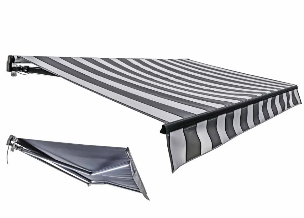 Gelenkarmmarkise mit Volant 495 x 300 cm