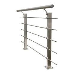 Geländerset 'CB2' Aluminium eloxiert Bodenmontage 1500 mm