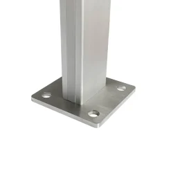 Geländerset 'CB2' Aluminium eloxiert Bodenmontage 1500 mm