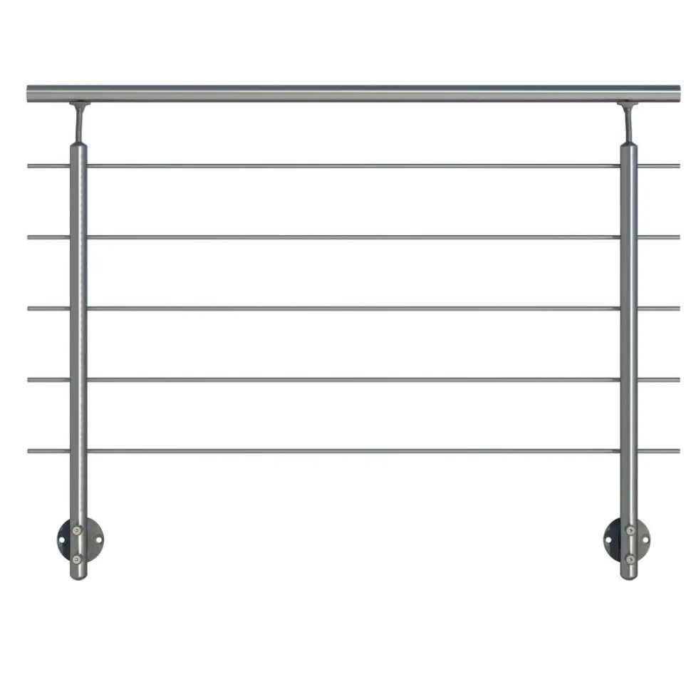 Geländerset 'PS 011' Aluminium 150 cm Bodenmontage