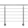 Geländerset 'PS 501' Edelstahl 150 cm Bodenmontage