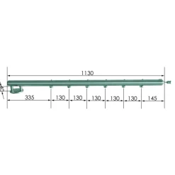 Geländerstab 'E78' Ø 42,4 x 1130 mm Edelstahl