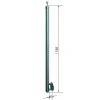 Geländerstab 'E80' Ø 42,4 x 1185 mm Edelstahl ohne Bohrung