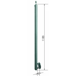 Geländerstab 'E80' Ø 42,4 x 1185 mm Edelstahl ohne Bohrung