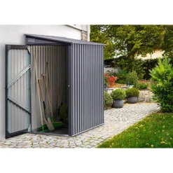 Gerätehaus anthrazit 103 x 185 x 190 cm